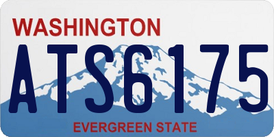 WA license plate ATS6175