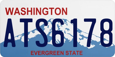 WA license plate ATS6178