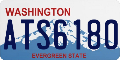 WA license plate ATS6180
