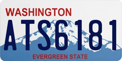 WA license plate ATS6181