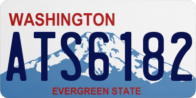 WA license plate ATS6182