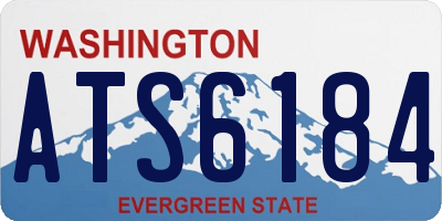 WA license plate ATS6184