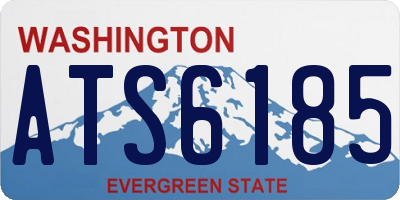 WA license plate ATS6185