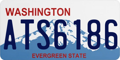 WA license plate ATS6186