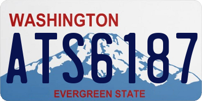 WA license plate ATS6187