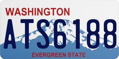 WA license plate ATS6188