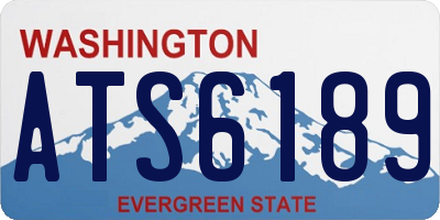 WA license plate ATS6189