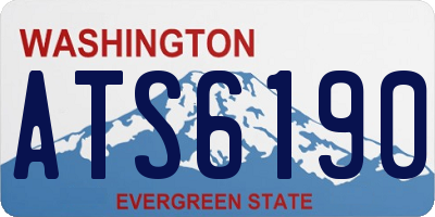 WA license plate ATS6190