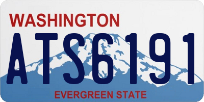 WA license plate ATS6191