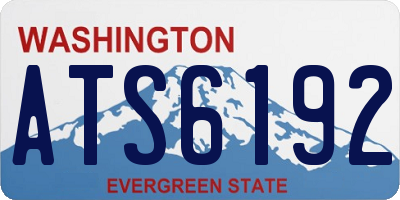 WA license plate ATS6192