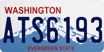 WA license plate ATS6193