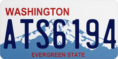 WA license plate ATS6194