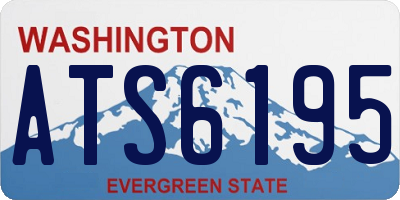 WA license plate ATS6195