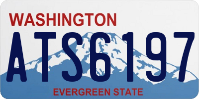 WA license plate ATS6197
