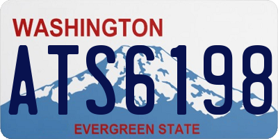 WA license plate ATS6198