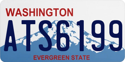 WA license plate ATS6199
