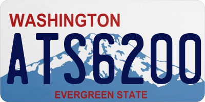 WA license plate ATS6200