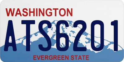 WA license plate ATS6201