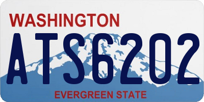 WA license plate ATS6202