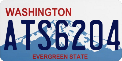 WA license plate ATS6204