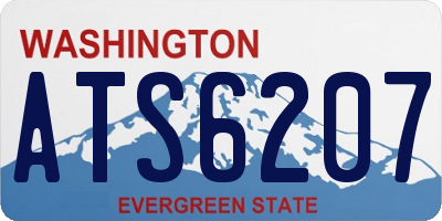 WA license plate ATS6207