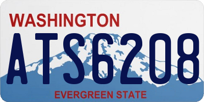 WA license plate ATS6208