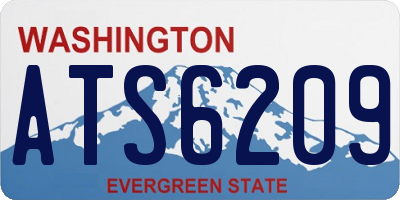 WA license plate ATS6209
