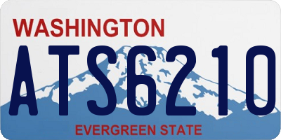 WA license plate ATS6210