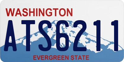 WA license plate ATS6211