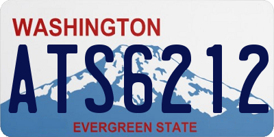 WA license plate ATS6212