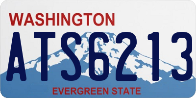 WA license plate ATS6213