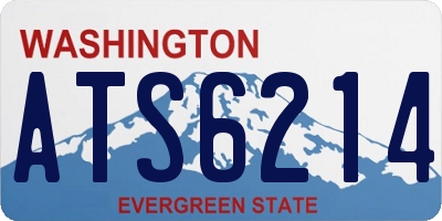 WA license plate ATS6214