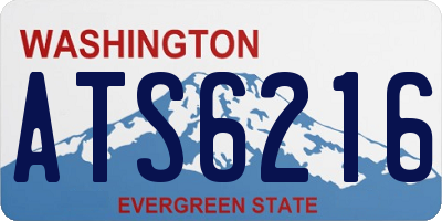 WA license plate ATS6216