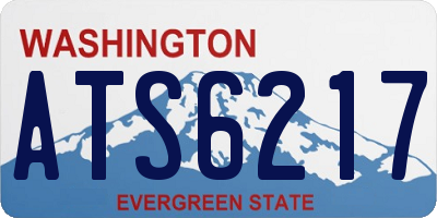 WA license plate ATS6217