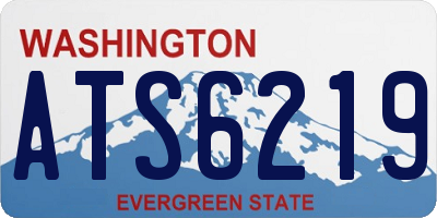 WA license plate ATS6219