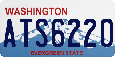 WA license plate ATS6220