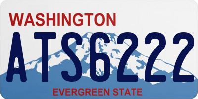 WA license plate ATS6222