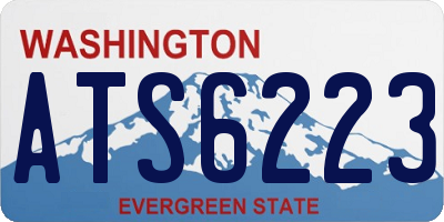 WA license plate ATS6223