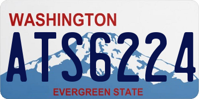 WA license plate ATS6224