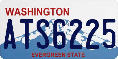 WA license plate ATS6225
