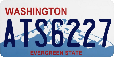 WA license plate ATS6227