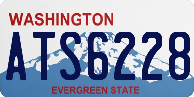 WA license plate ATS6228