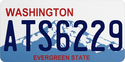 WA license plate ATS6229