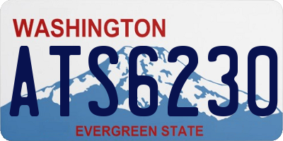 WA license plate ATS6230