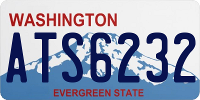WA license plate ATS6232
