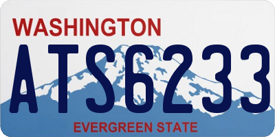 WA license plate ATS6233