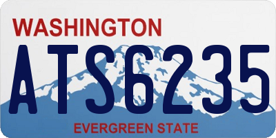 WA license plate ATS6235