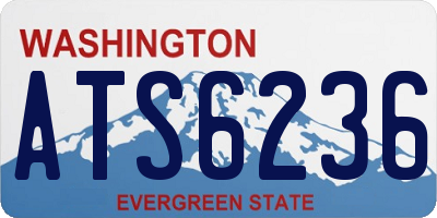 WA license plate ATS6236