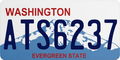 WA license plate ATS6237