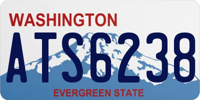 WA license plate ATS6238